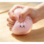 Kawaii Steam Dumpling Squishy Toy with Mini Basket - Ultra-Soft Slow Rebound Stress Relief Fidget Toy for Kids & Adults