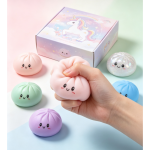 Kawaii Steam Dumpling Squishy Toy with Mini Basket - Ultra-Soft Slow Rebound Stress Relief Fidget Toy for Kids & Adults