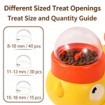 Little Yellow Duck Pet Treat Launcher & Interactive Slow Feeder Toy for Cats & Dogs