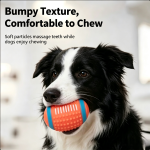 Squeaky Dog Toy Ball (Durable Latex/Vinyl Soccer, Volleyball & Rugby Ball for Dogs)