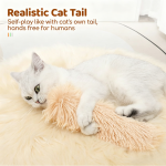 Plush Cat Pillow Toy with  Crinkle Paper (Soothing Companion Toy for Cats)
