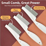 Pet Flea Comb Fine Tooth Grooming Comb for Dogs & Cats