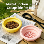 Collapsible Silicone Pet Bowl with Cat Ears (Portable Travel Food & Water Bowl)