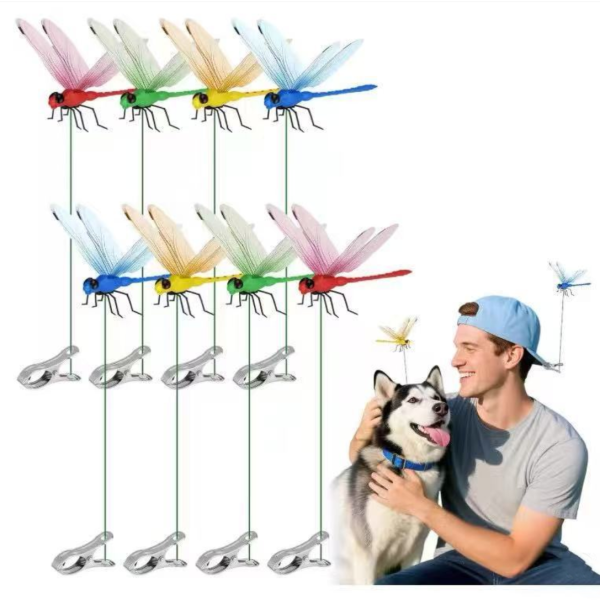 Creative 3D Simulated Dragonfly Clip Lawn & Garden Decor