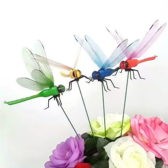 Creative 3D Simulated Dragonfly Clip Lawn & Garden Decor